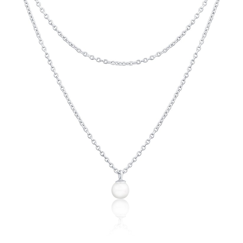 Stříbrný náhrdelník JVD SVLN0402X61P145