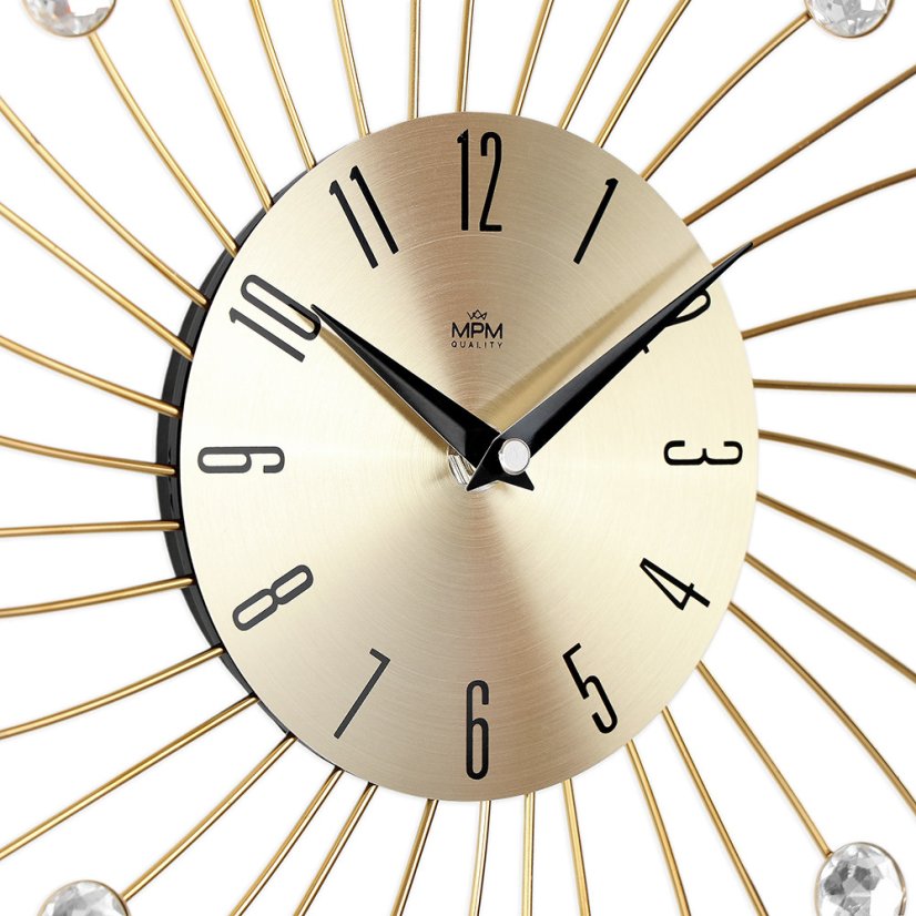 Designové paprskové nástěnné hodiny s tichým chodem MPM Gaia - E04.4496.80