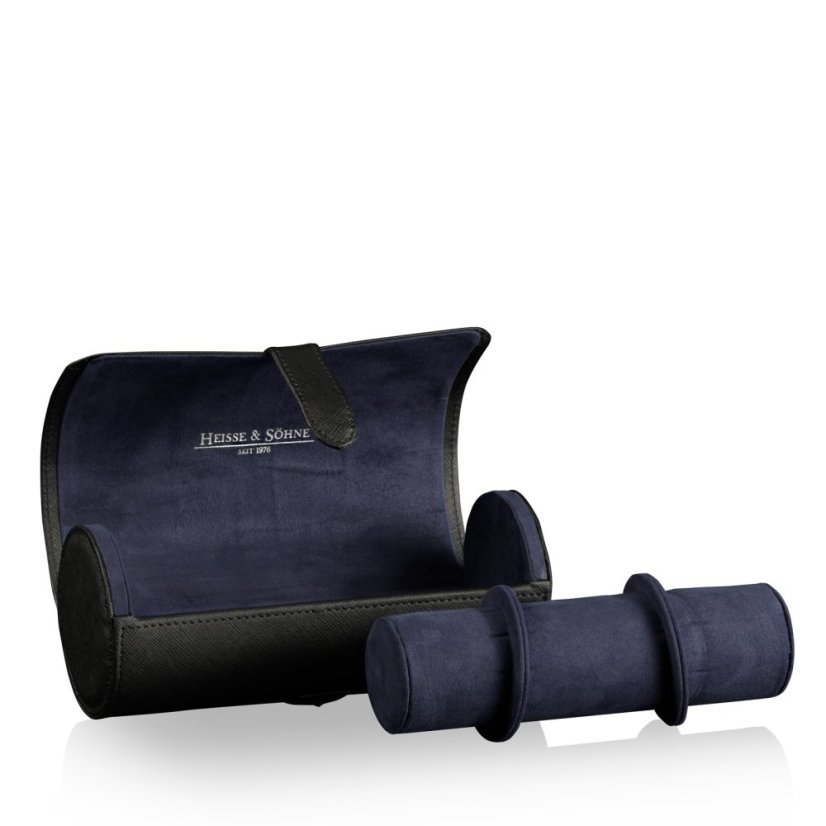 Puzdro na hodinky HEISSE & SÖHNE 70019-162 Rondo 3 Black/Blue