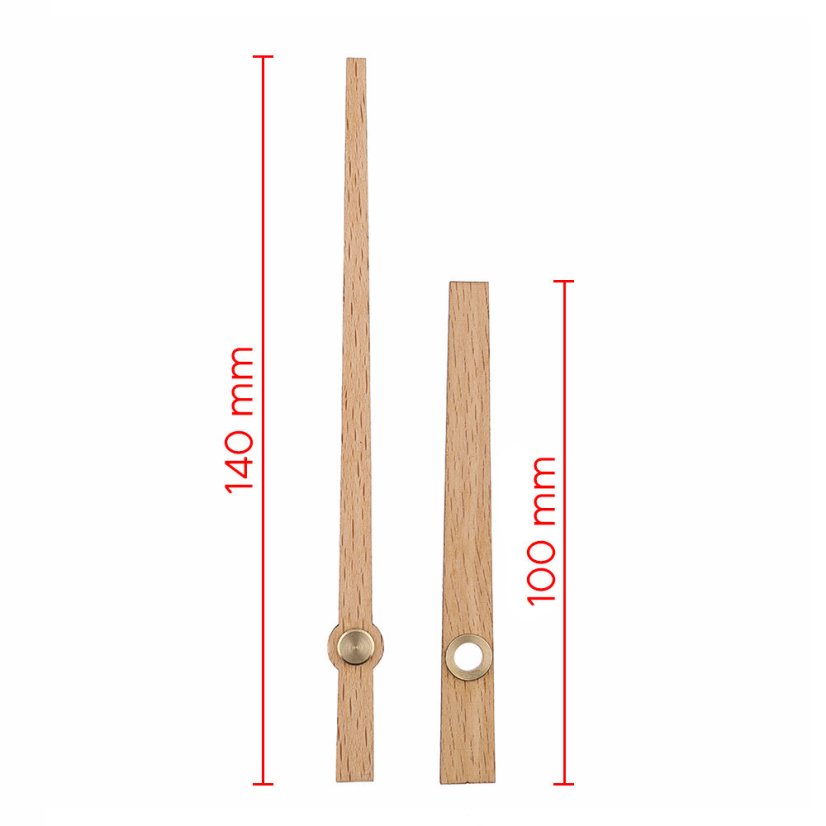 Dřevěné hodinové ručičky B33 (113 mm, 73 mm) - světlé dřevo - Ručičky hodinové B33 pár sv. dřevo