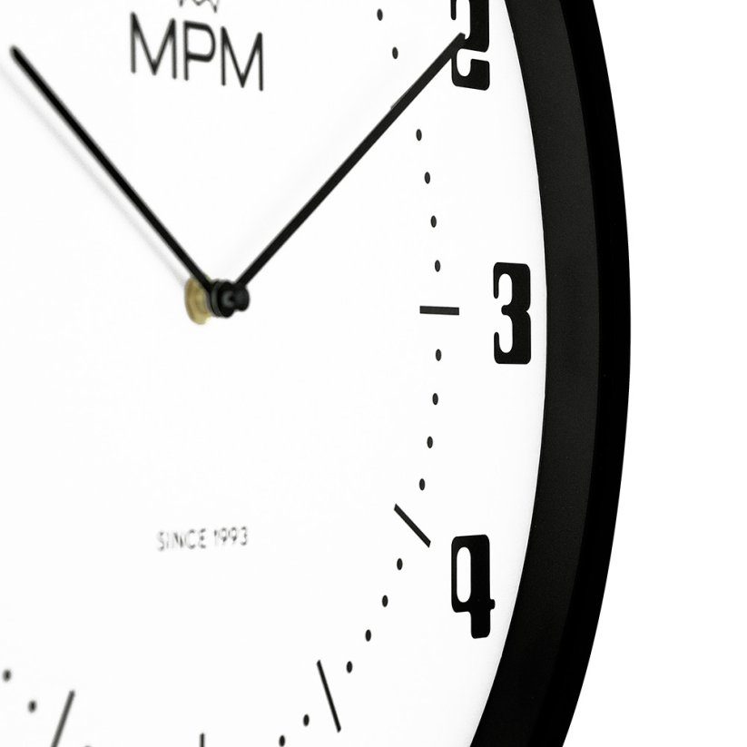 Nástěnné hodiny s tichým chodem MPM Retro Since 1993 - A - E01.4206.00