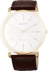 Čierny kožený remienok Orient UDDYLAT, zlatá pracka (pre model FUG1R)