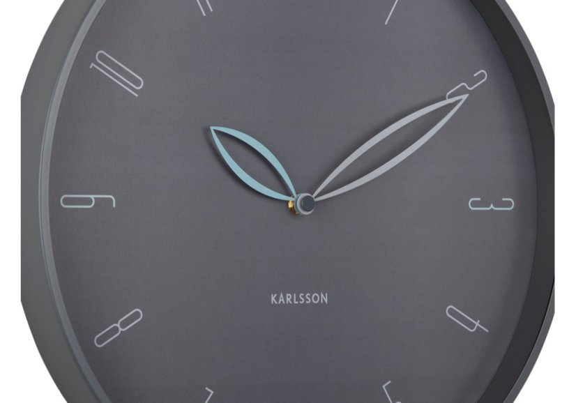 Dizajnové nástenné hodiny 6012GY Karlsson 40cm