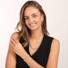 Strieborný náhrdelník JVD SVLN0936S75BI45