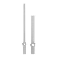 Kovové hodinové ručičky B22 (100 mm, 72 mm) - stříbrné - Ručičky hodinové B22 pár stříbrné