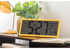Digitální LCD hodiny 6020YE Karlsson 35cm