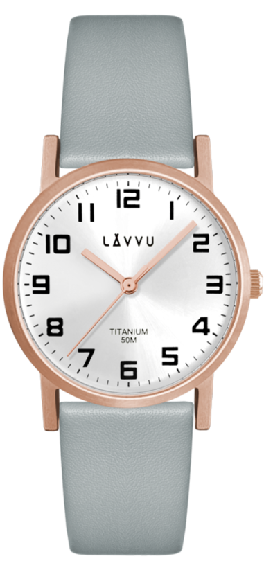 Rose gold dámske titánové hodinky LAVVU MANDAL LWL5032