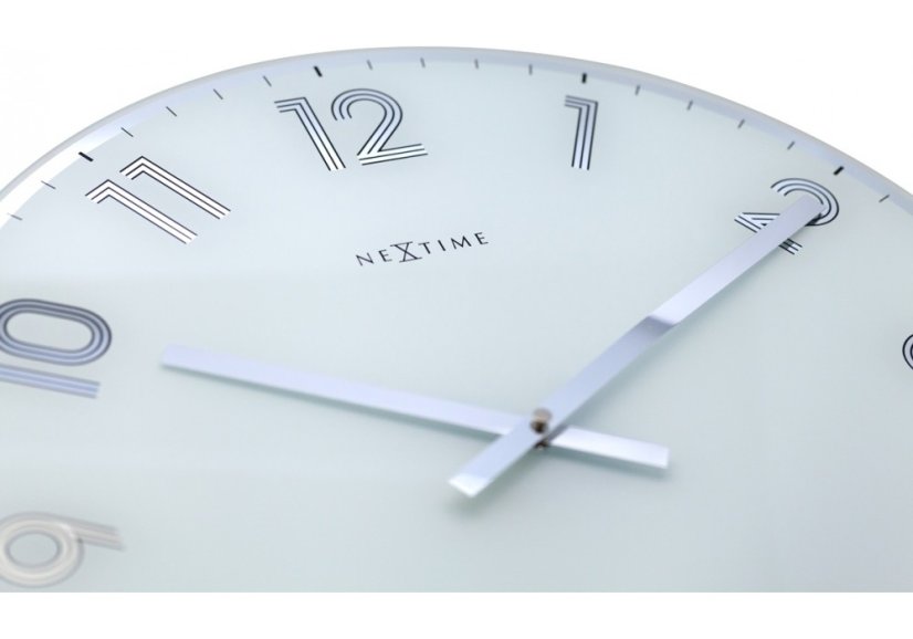 Dizajnové nástenné hodiny 8190wi Nextime Reflect 43cm