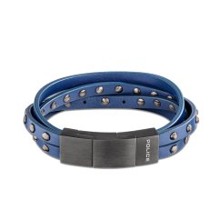 Náramek POLICE Bratan Silver Blue PEJGB2009301