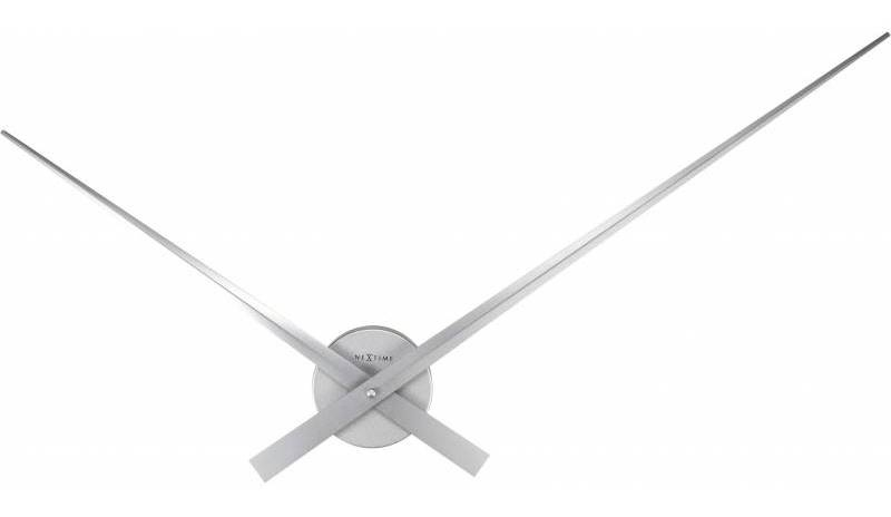 Dizajnové nástenné hodiny 2269zi Nextime Hands Silver 85cm