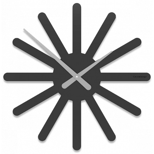 Dizajnové hodiny 10-116 CalleaDesign Asterix 45cm (viac farebných verzií) Farba čokoládová-69 - RAL8017