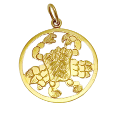 Zlatý prívesok znamení zverokruhu Rak 900-92 (900-92)