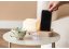 Digitálne stolné hodiny 6079BK Karlsson s lampou a nabíjačkou smartfónov 20cm