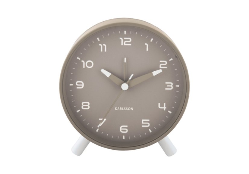 Designový budík 6029GY Karlsson 12cm