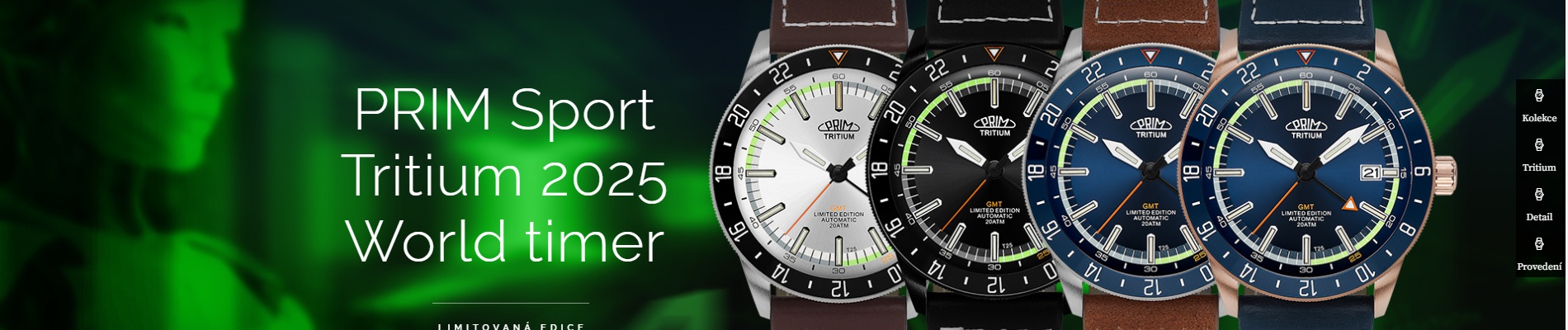 PRIM Sport Tritium 25 - World Timer