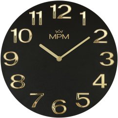 Drevené hodiny s tichým chodom MPM Timber Simplicity - F - E07M.4222.9080