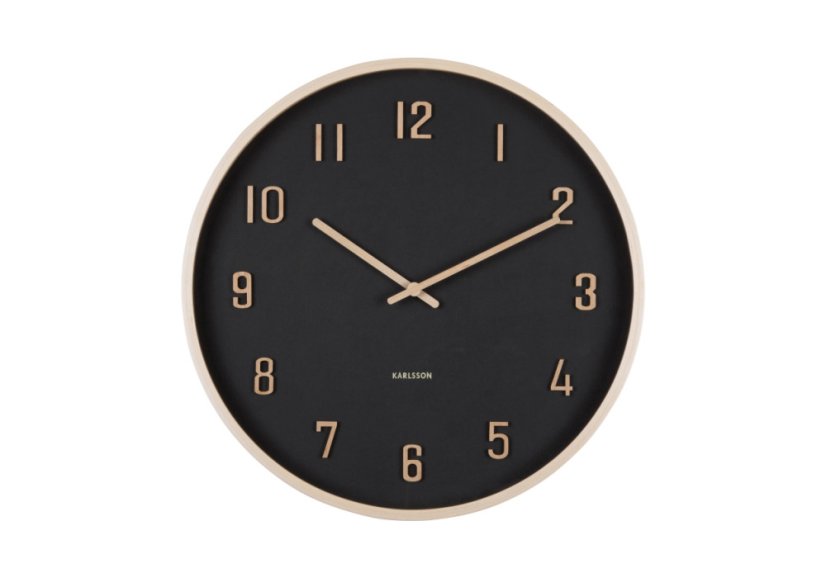 Dizajnové nástenné hodiny 6117BK Karlsson 40cm