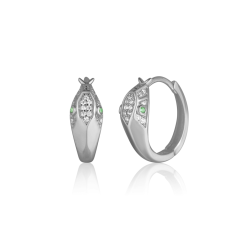 Strieborné náušnice so zirkónmi JVD SVLE3286XF3Z100