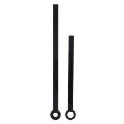 Kovové hodinové ručičky B16 (105 mm, 75 mm) - černé - Ručičky hodinové N2208...B16 pár