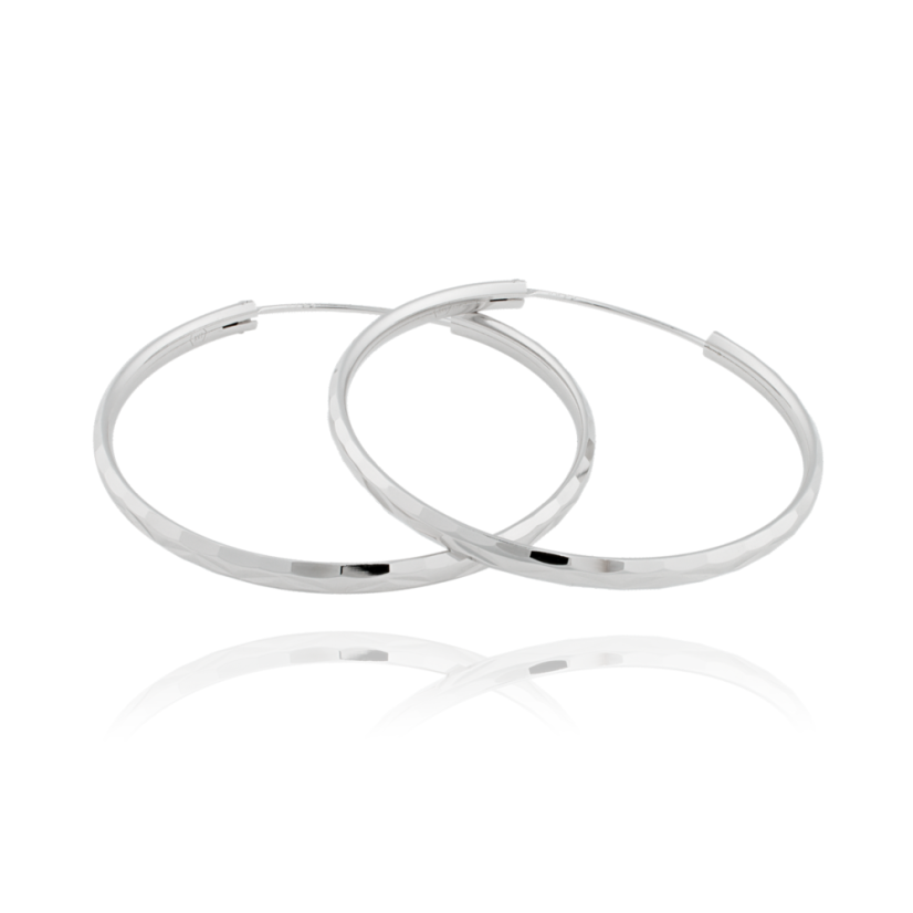 Strieborné náušnice JVD SVLE0209XD50030 (průměr 30mm) Strieborné náušnice JVD SVLE0209XD50030 (průměr 30mm)