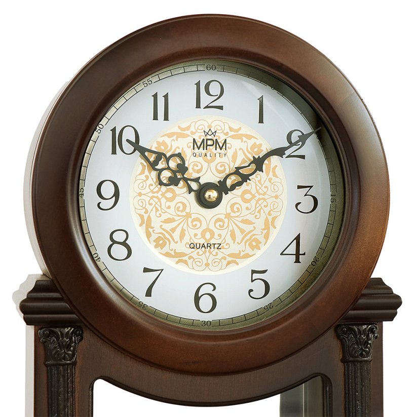 Stolní dřevěné hodiny s kyvadlem MPM E08.4192.54