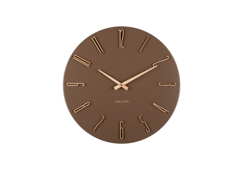 Designové nástěnné hodiny 6072BR Karlsson 40cm