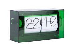 Designové nástěnné/stolní překlápěcí hodiny 5976GR Karlsson 21cm