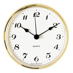 Vestavné hodiny 66 mm - zlaté, arabské číslice 550/4169-02 - E22.4781.001516