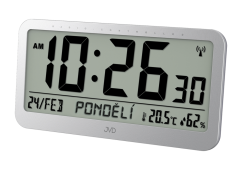 Digitální rádiem řízené hodiny s českým dnem v týdnu JVD RB9359.2
