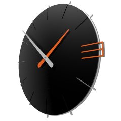 Dizajnové hodiny 10-019 CalleaDesign Mike 42cm (viac farebných verzií) Farba čierna klasik-5 - RAL9017 AKCIA