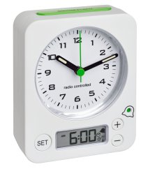 TFA 60.1511.02.04 Analógový budík s rádiovo riadeným časom COMBO