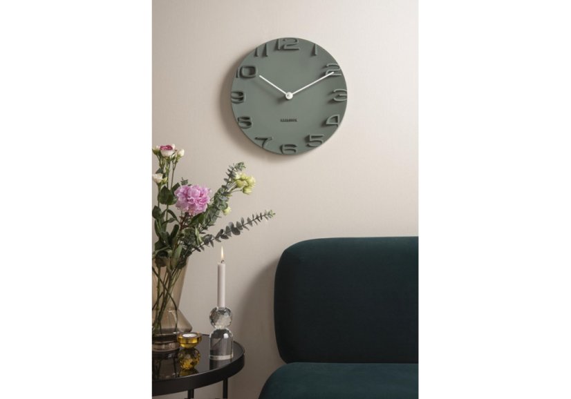 Designové nástěnné hodiny 5311GR Karlsson 42cm