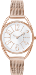MINET Rose gold dámské hodinky ICON PINK MESH