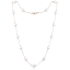 MINET Rose gold stříbrný náhrdelník s přírodními perlami Ag 925/1000 12,15g