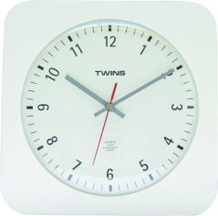 Nástěnné hodiny Twins 5078 white 30cm