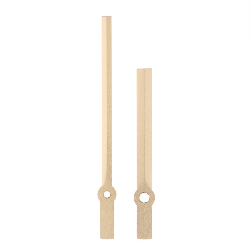 Kovové hodinové ručičky B21 (100 mm, 72 mm) - zlaté - Ručičky hodinové B21 pár zlaté