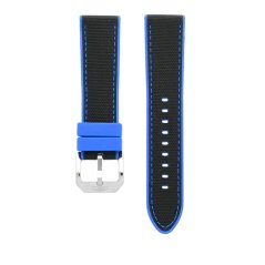 Řemínek na hodinky PRIM Cycling 25 RJ.13244 (22 mm) - černomodrý - RJ.13244.2220.9030.L1