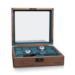 Kazeta na hodinky HEISSE & SÖHNE 70019-182 HS Borneaux 10+ Walnuss