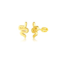 Pozlátené strieborné náušnice JVD SVLE3211XH2GOSR