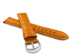 Oranžový prošitý řemínek CROCO - 20