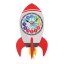Detské nástenné hodiny raketa MPM Fernse - B - E05.4468.B