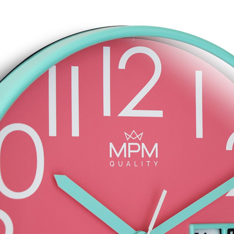 Nástěnné hodiny s datumem MPM Date Style - E01.4301.0023