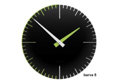 Dizajnové hodiny 10-025 CalleaDesign Exacto 36cm (viac farebných verzií) Farba čierna klasik-5 - RAL9017