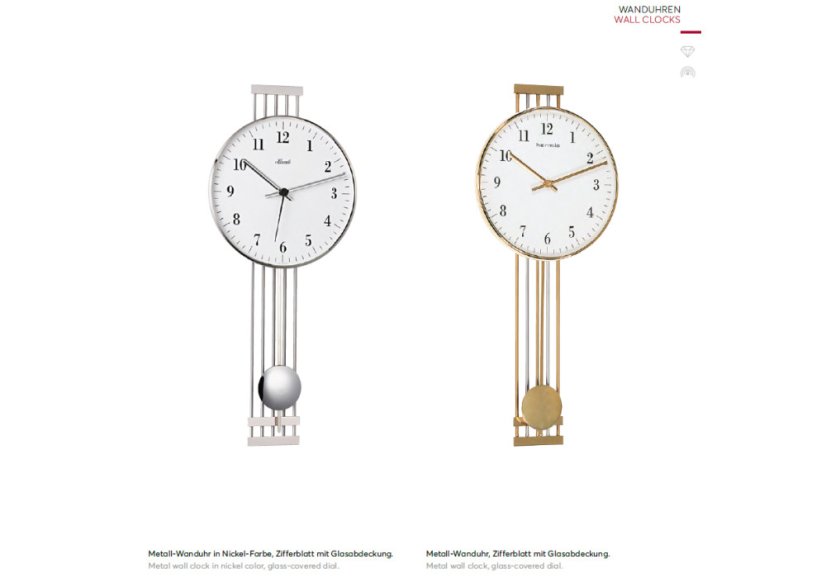 Dizajnové kyvadlové hodiny 70981-002200 Hermle 57cm