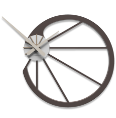 Dizajnové hodiny 10-118 CalleaDesign Snail 45cm (viac farebných verzií) Farba antracitová čierna-4
