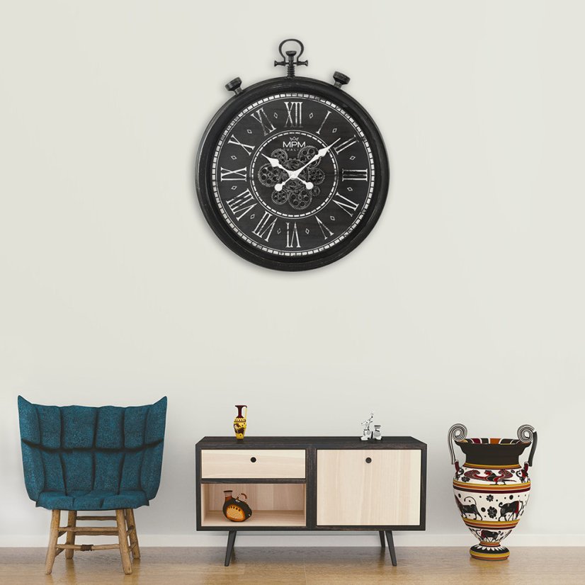 Nástenné hodiny s tichým chodom MPM Vintage Timekeeper - E01.4326.90