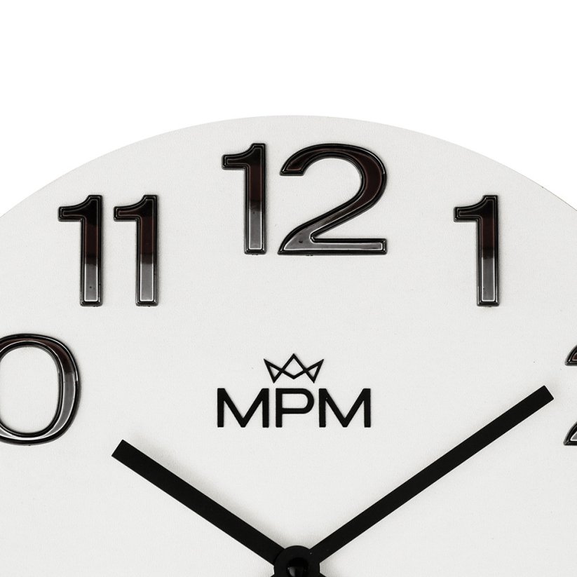 Nástěnné hodiny s tichým chodem MPM Timber Simplicity - C - E07M.4222.0090