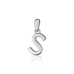 Stříbrný přívěsek písmeno "S" JVD SVLP0948XH2000S