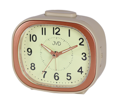 Ručičkový budík s tichým chodem Luminiscenční ciferník JVD SRP1201.2