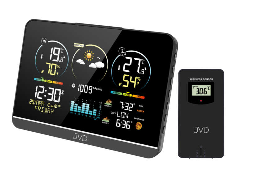 Rádiom riadená meteorologická stanica JVD RB3408
